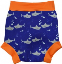 Splash About New Happy Nappy Shark Orange