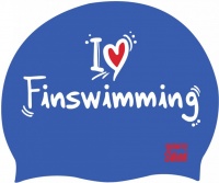 BornToSwim I Love Finswimming Cap