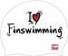 BornToSwim I Love Finswimming Cap