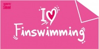 BornToSwim I Love Finswimming Towel