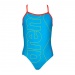 Arena Kids Girl One Piece Turquoise/Nectarine