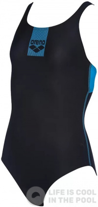 Arena Basics Swim Pro Back One Piece Junior Black/Turquoise