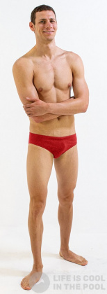 Finis Brief Solid Red