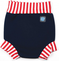 Splash About Happy Nappy Navy/Red Stripe