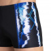 Arena Infinite Stripe Short Black/Neon Blue/Multi