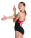 Arena Rhyming Swim Pro Back One Piece Junior Black/Freak Rose