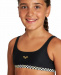 Arena Meryl Top Two Pieces Junior Black/Multi