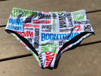 BornToSwim Logo Brief White