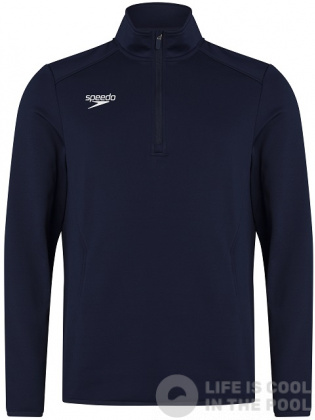 Speedo Club 1/4 Zip Mid Layer Training Top Navy