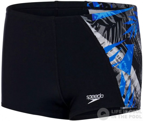 Speedo Digital Panel Aquashort Boy Black/Pool/Chroma Blue/White