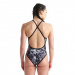 Arena Icons Swimsuit Fast Back All Over Multi/Asphalt/Black