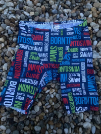 BornToSwim Logo Jammer Navy