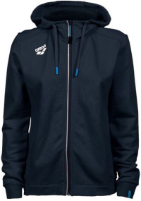 Arena Women Team Hooded Jacket Panel Navy