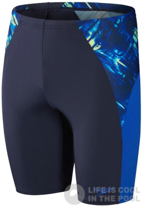 Speedo Eco Endurance+ Splice Jammer Navy/Cobalt/Hypersonic Blue/Lemon