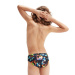 Speedo 6.5cm Digital Allover Brief Boy Black/Hypersonic Blue/Orange/Lumo Green