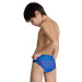 Arena Boys Swim Brief Graphic Royal/Fluo Red