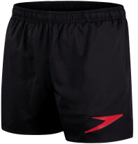 Speedo Sport Logo 16 Watershort Black/Fed Red