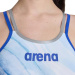 Arena One Dreams Double Cross One Piece Neon Blue/Silver/White