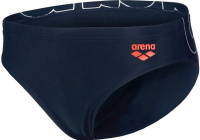 Arena Boys Swim Brief Graphic Navy