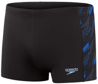 Speedo Hyperboom Panel Aquashort Black/Curious Blue/True Cobalt