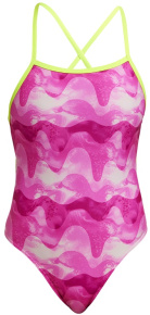 Funkita Pink Caps Tie Me Tight One Piece