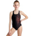 Arena Girls Swimsuit Swim Pro Back Graphic Black/Floreale