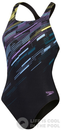 Speedo Digital Printed Medalist Black