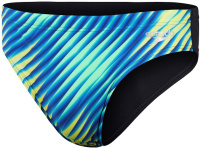 Speedo Allover Digital 7cm Brief Black/True Cobalt