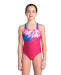 Arena Splash Point Swimsuit V Back Girls Fuschia