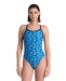 Arena Pooltiles Swimsuit Challenge Back Black/Blue Multi