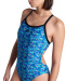 Arena Pooltiles Swimsuit Challenge Back Black/Blue Multi