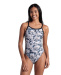 Arena Earth Swimsuit Xcross Back Black/White Multi