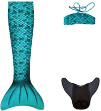 Kuaki Mermaids Mermaidtail Set Turqoiuse