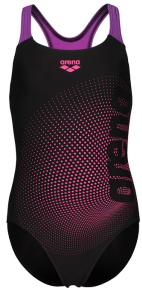 Arena Feel Front-Lined Dim Light Swim Pro Back Girls Black/Pink