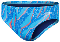 Speedo Digi Allover 6.5cm Brief Boy Bright Blue