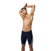 Speedo Allover Digi V-Cut Jammer True Navy/Siren Red