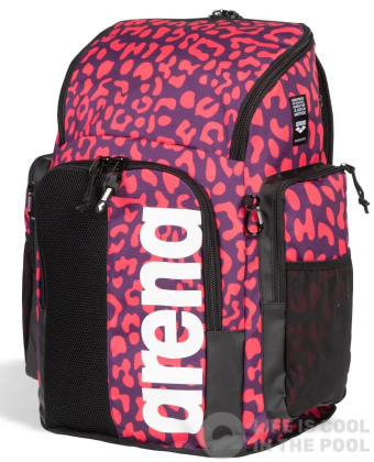 Arena Spiky III Backpack 45 Leopard Violet Geranium